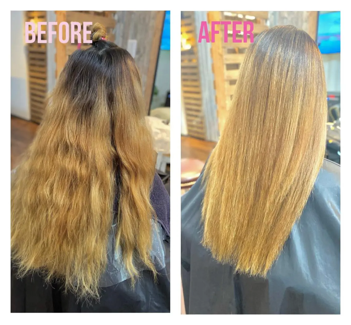 ロング カラー パーマ ブリーチ 縮毛矯正 Luzir⭐︎ GEN⭐︎のヘアスタイル