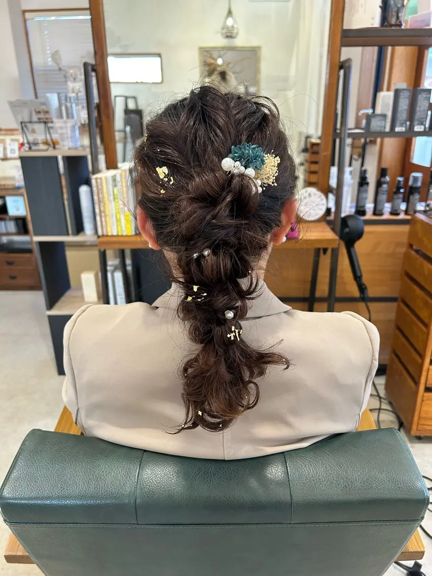 セミロング ヘアアレンジ 前田 香恋のヘアスタイル