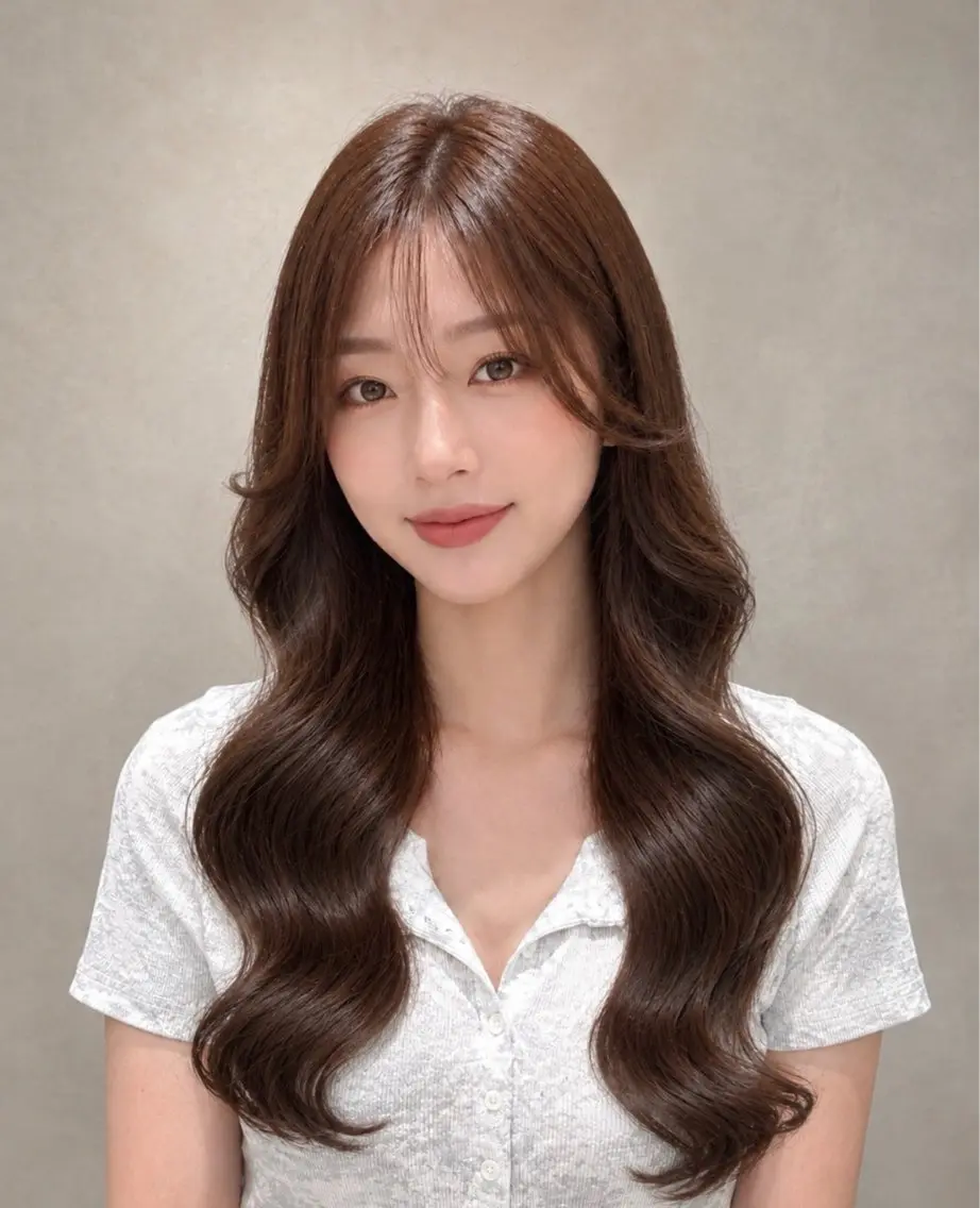 ロング カラー ブラウンカラー ナチュラルブラウン ヘアカラー 上品♡ブラウン💎 アレンジ🩰Rimiのヘアスタイル