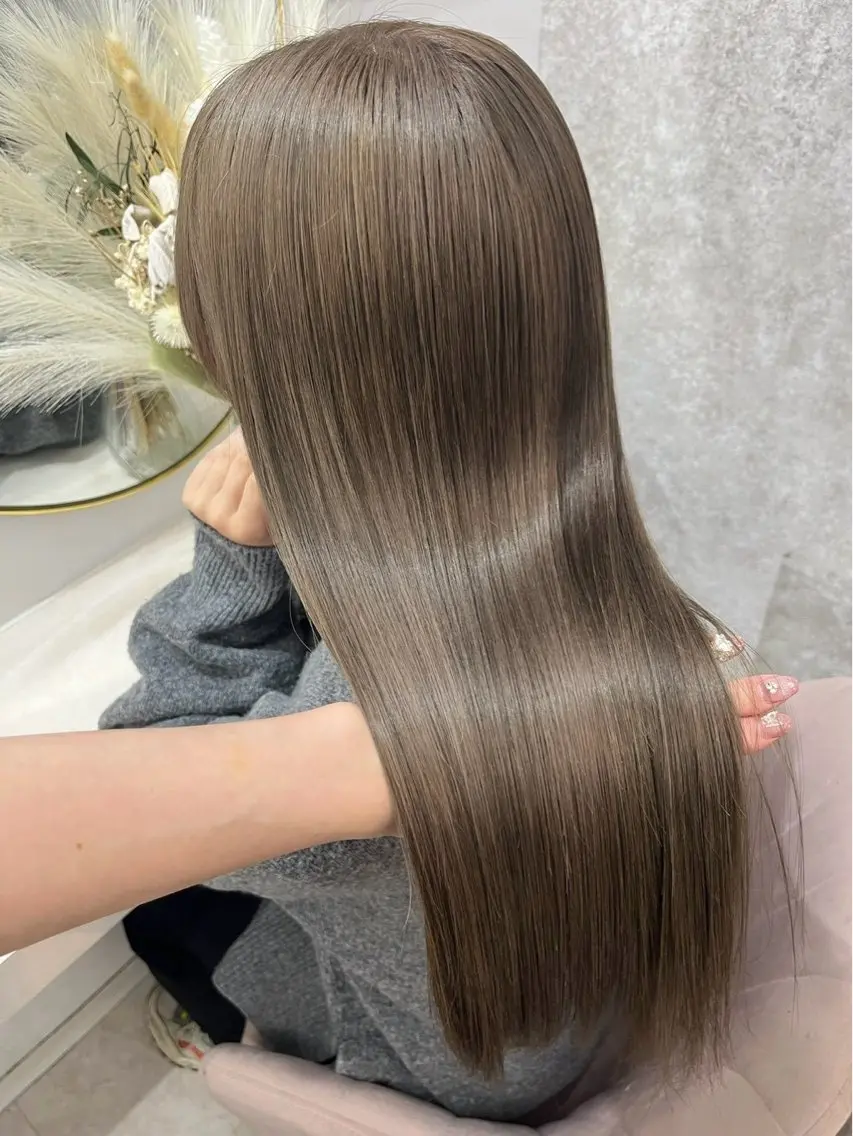 ロング カラー ‪💄心 葉/大宮 /ワンカラー🖤のヘアスタイル