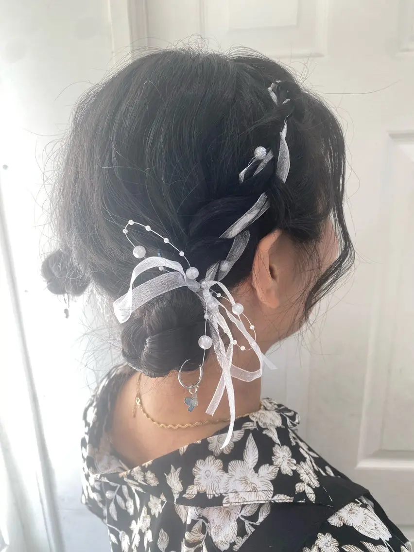 ヘアアレンジ お団子ヘア ヘアセット uros.中目黒 moekaのヘアスタイル