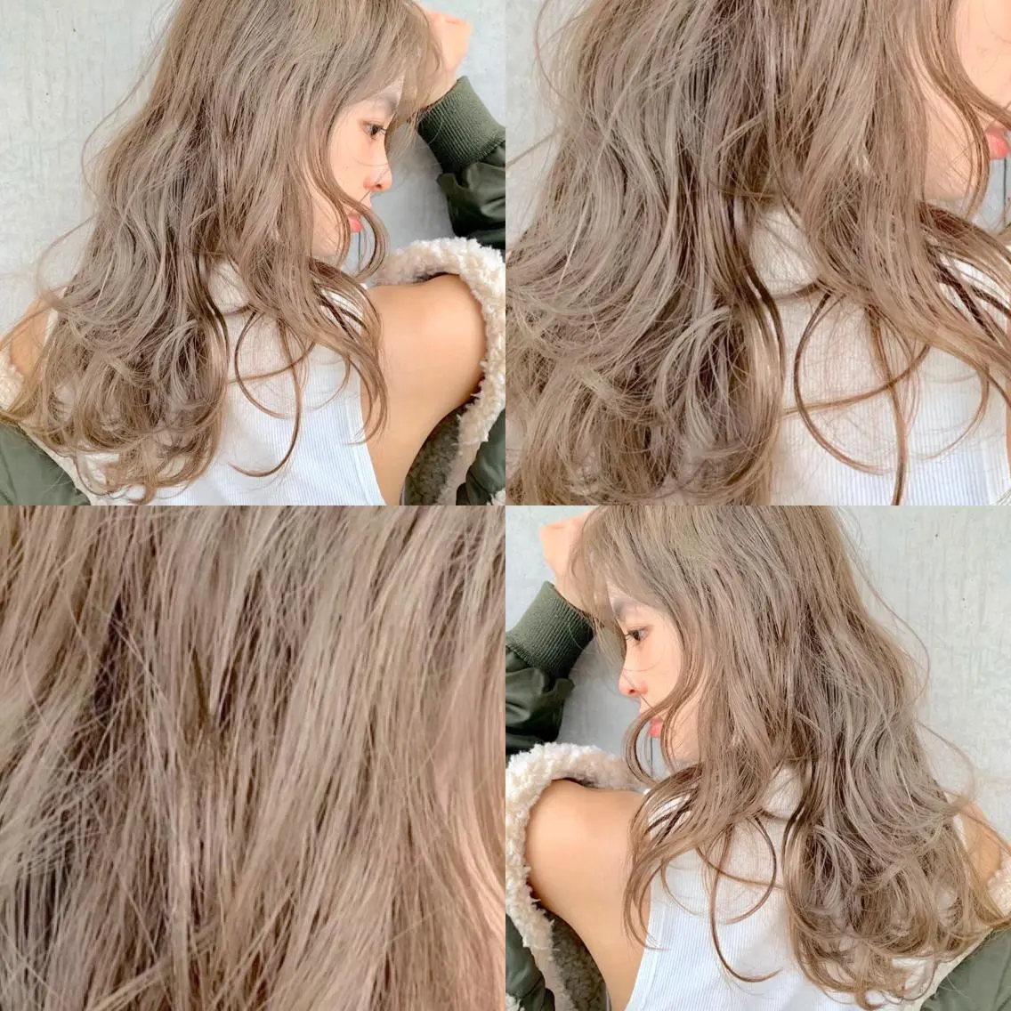 ロング カラー ヘアカラー トリートメント ハイトーン×レイヤー カットTAKUMIのヘアスタイル