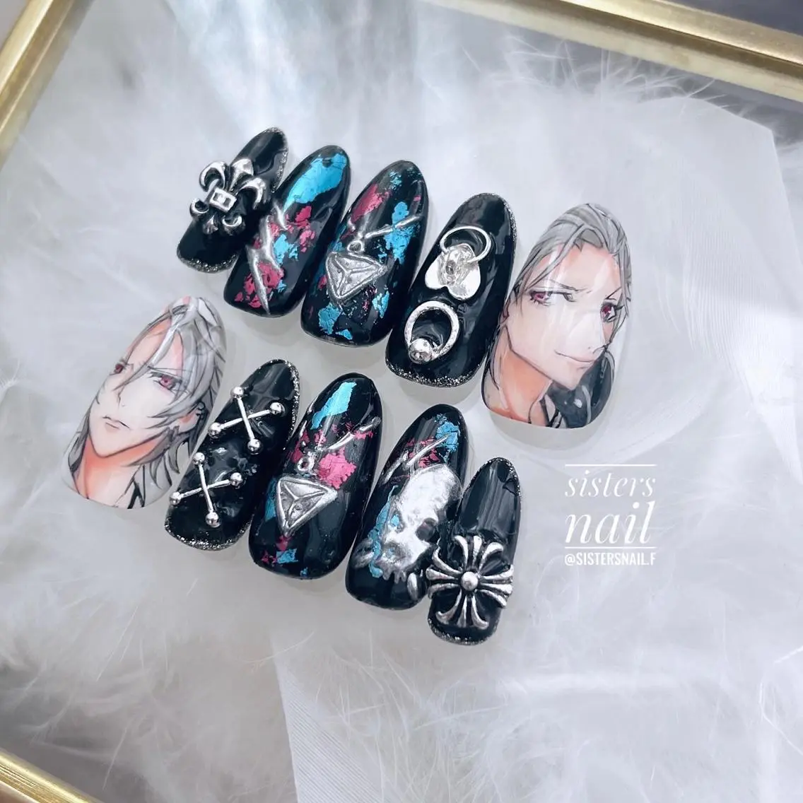 ネイル アートネイル ネイルチップ sisters nail.fのネイルデザイン