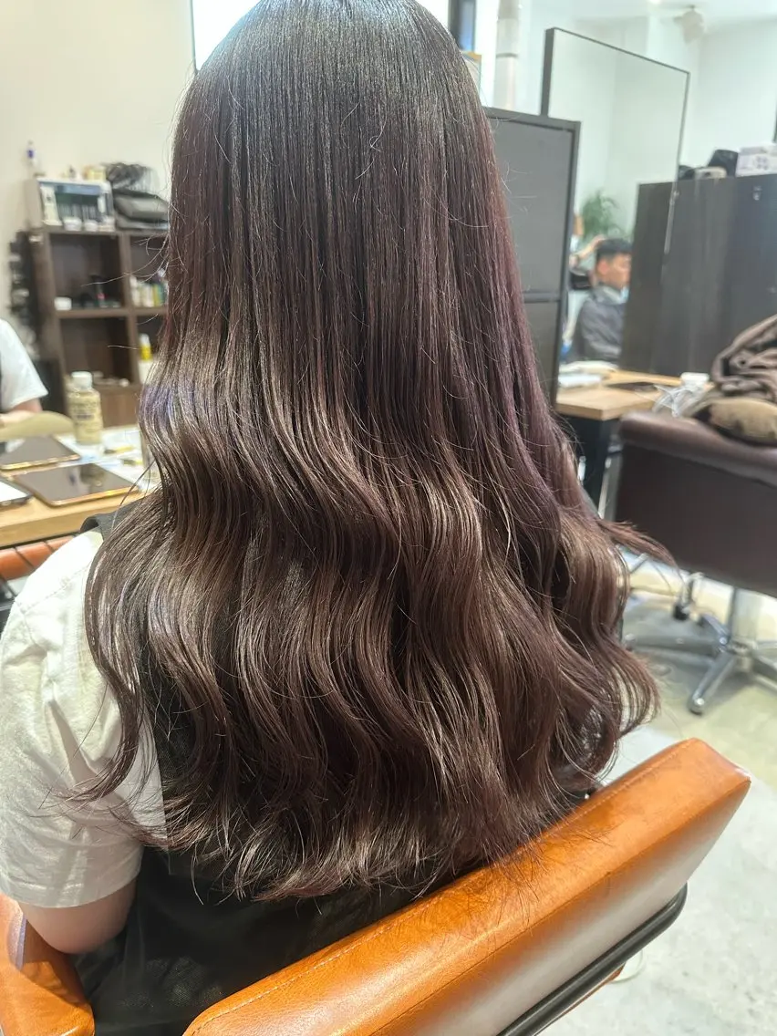 ロング カラー ヘアカラー 野村 俊太のヘアスタイル