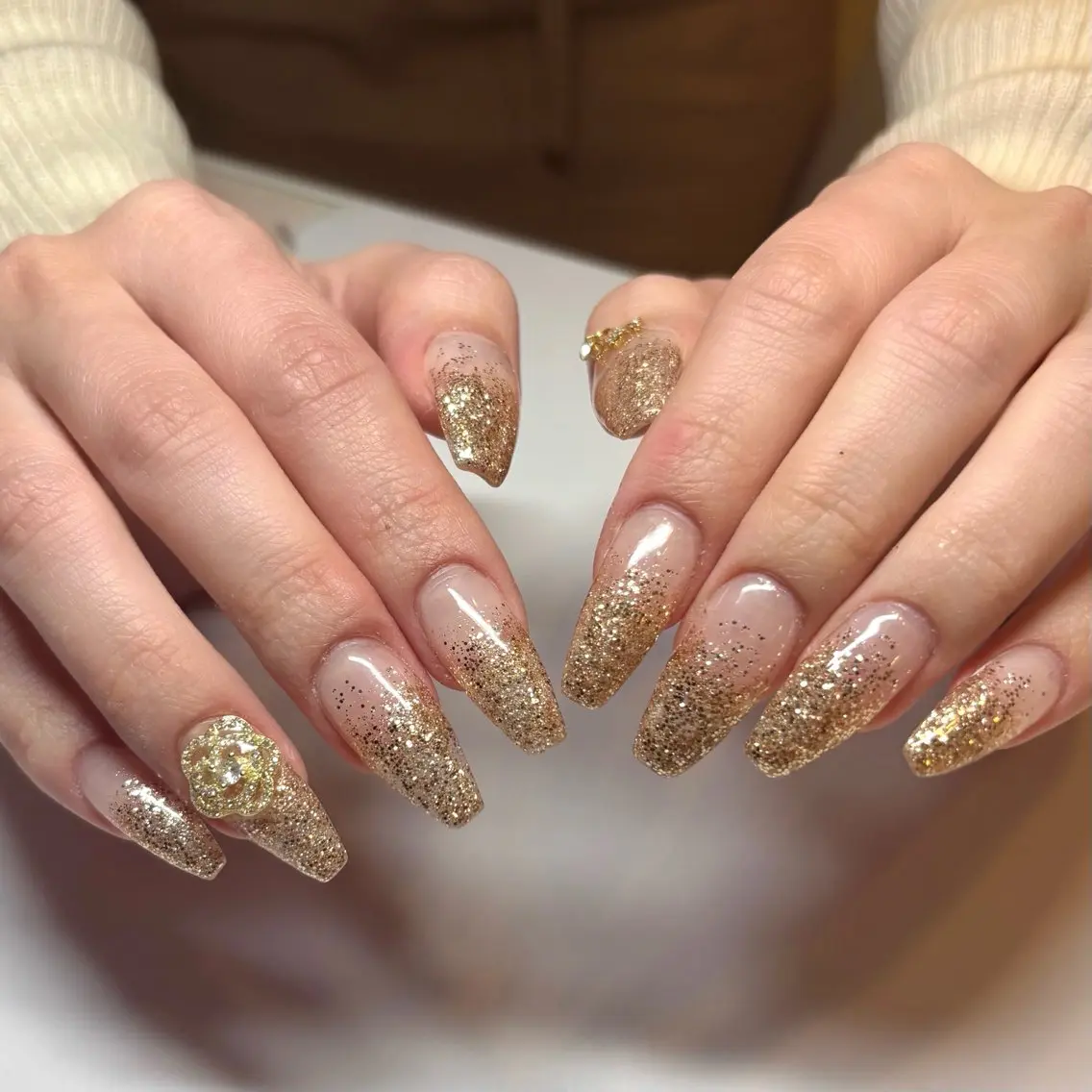 ネイル ハンドネイル ️🩵Merci Miyu 南堀江️のネイルデザイン