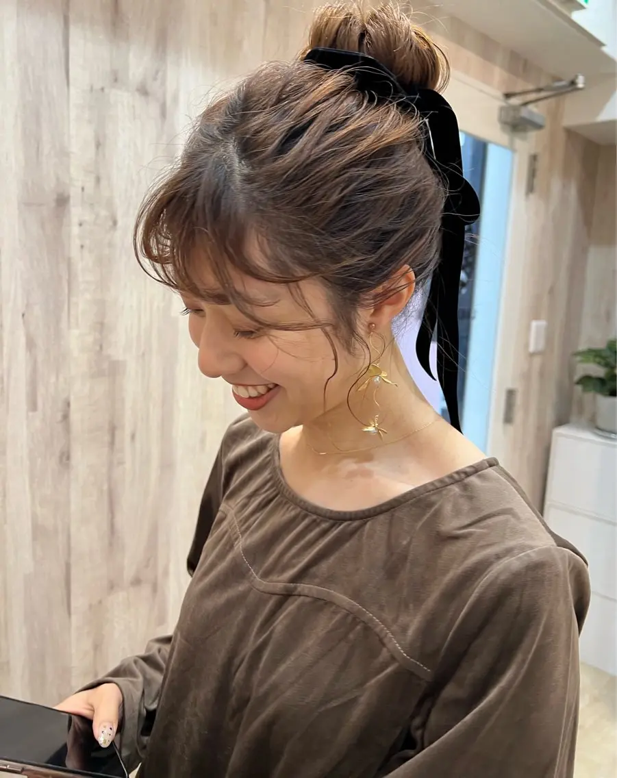 ネイル ヘアセット ヘアメイクネイリスト hidemi中目黒のヘアスタイル