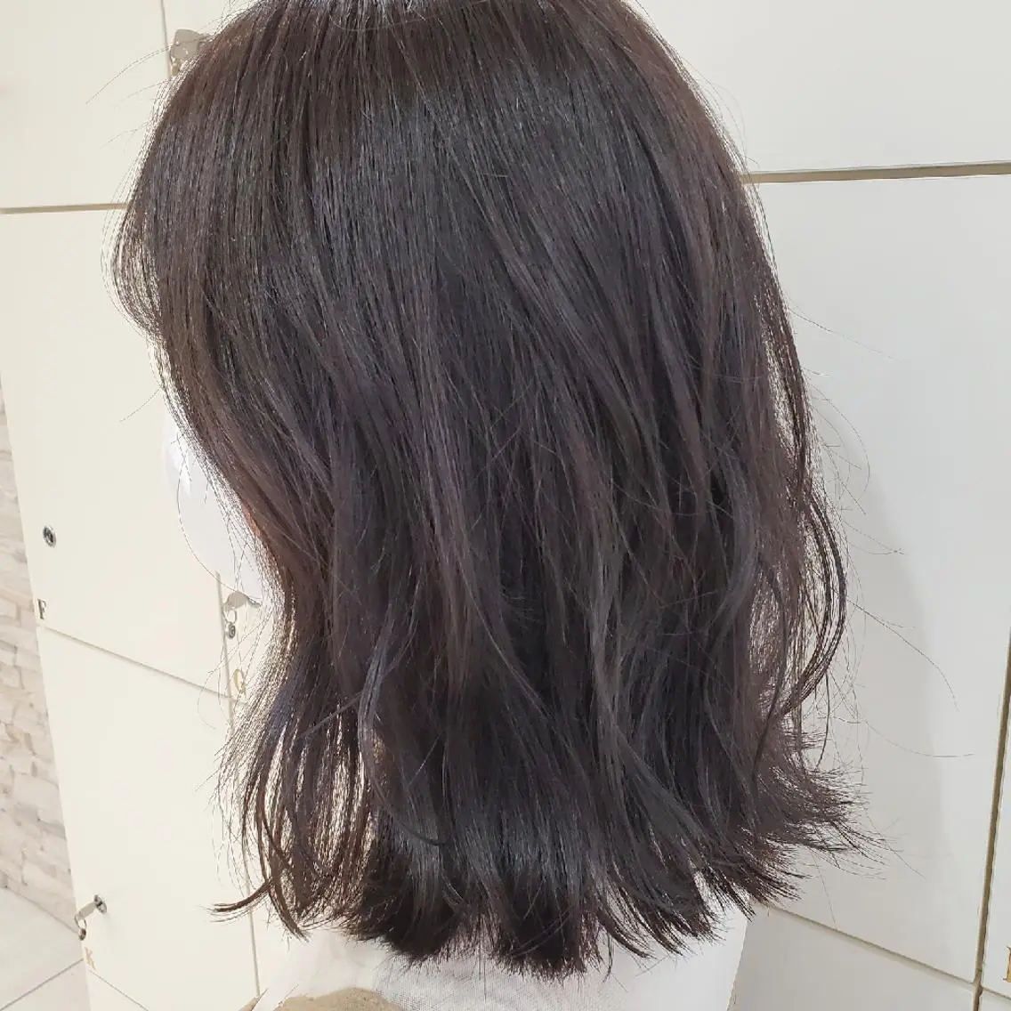 ミディアム カット ヘアカラー トリートメント 韓国ヘア🇰🇷 レイヤー/芝春樹のヘアスタイル
