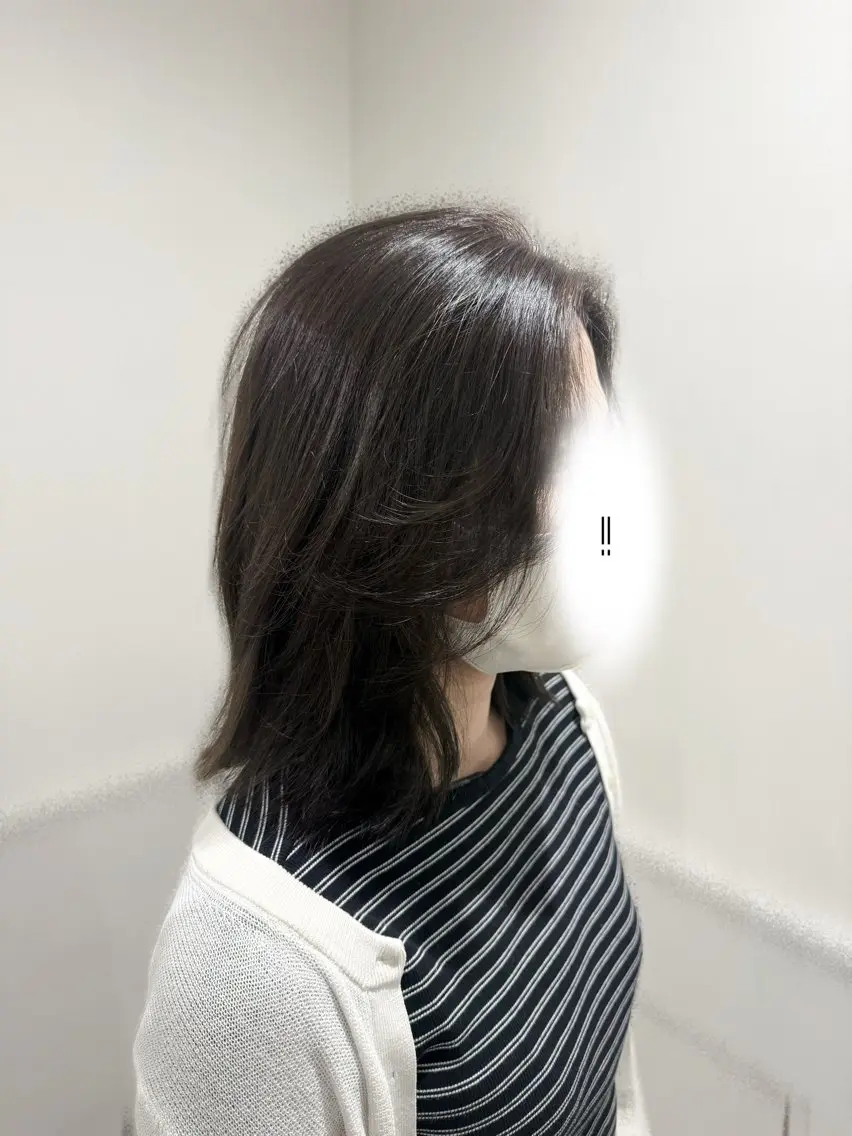 ミディアム カラー アベ カイナのヘアスタイル