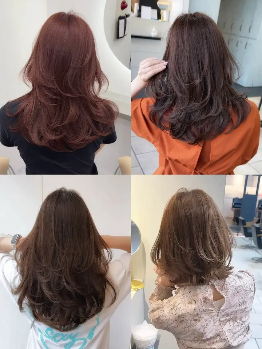 ミディアム カラー ヘアアレンジ ボブ くびれヘア レイヤーカット カット 佐藤 優真のヘアスタイル