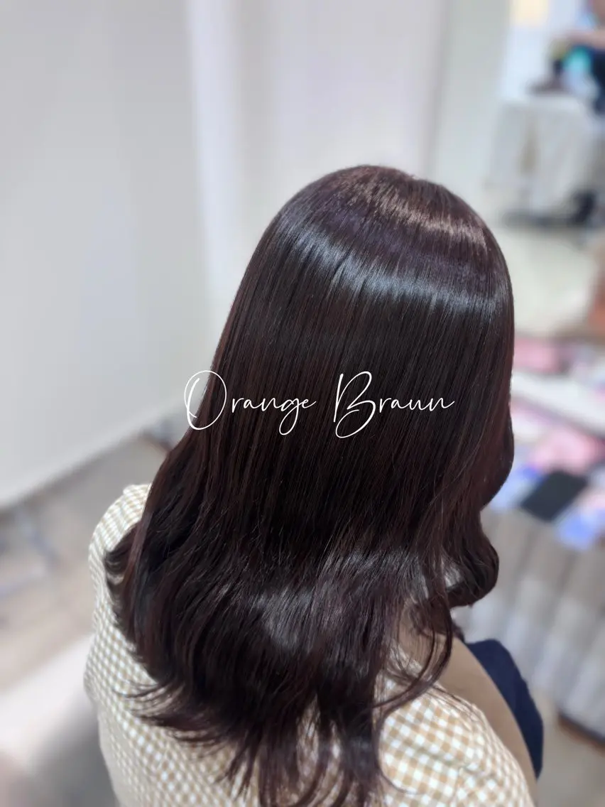 ロング ヘアカラー トリートメント 髪質改善/縮毛矯正 透明感カラー/スバルのヘアスタイル