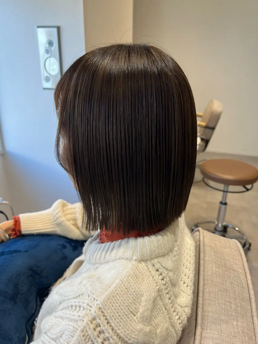 カラー グレイカラー🩶 藤田彩花のヘアスタイル