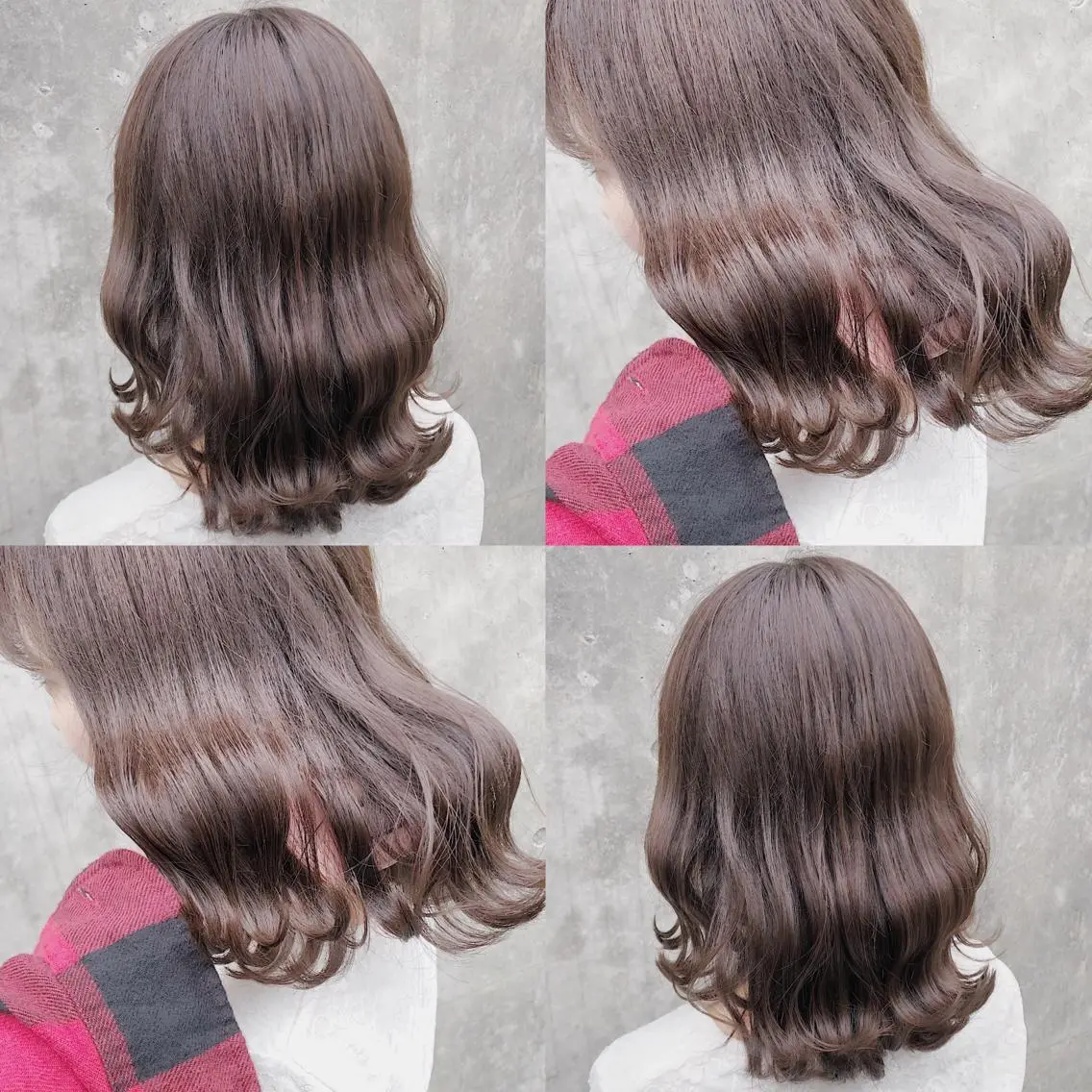 ミディアム カラー ヘアアレンジ メンズ キッズ ブラウンカラー 透明感カラー ココアブラウン カット ヘアカラー トリートメント 💟Chloe原宿店 🩶ハイトーンのヘアスタイル