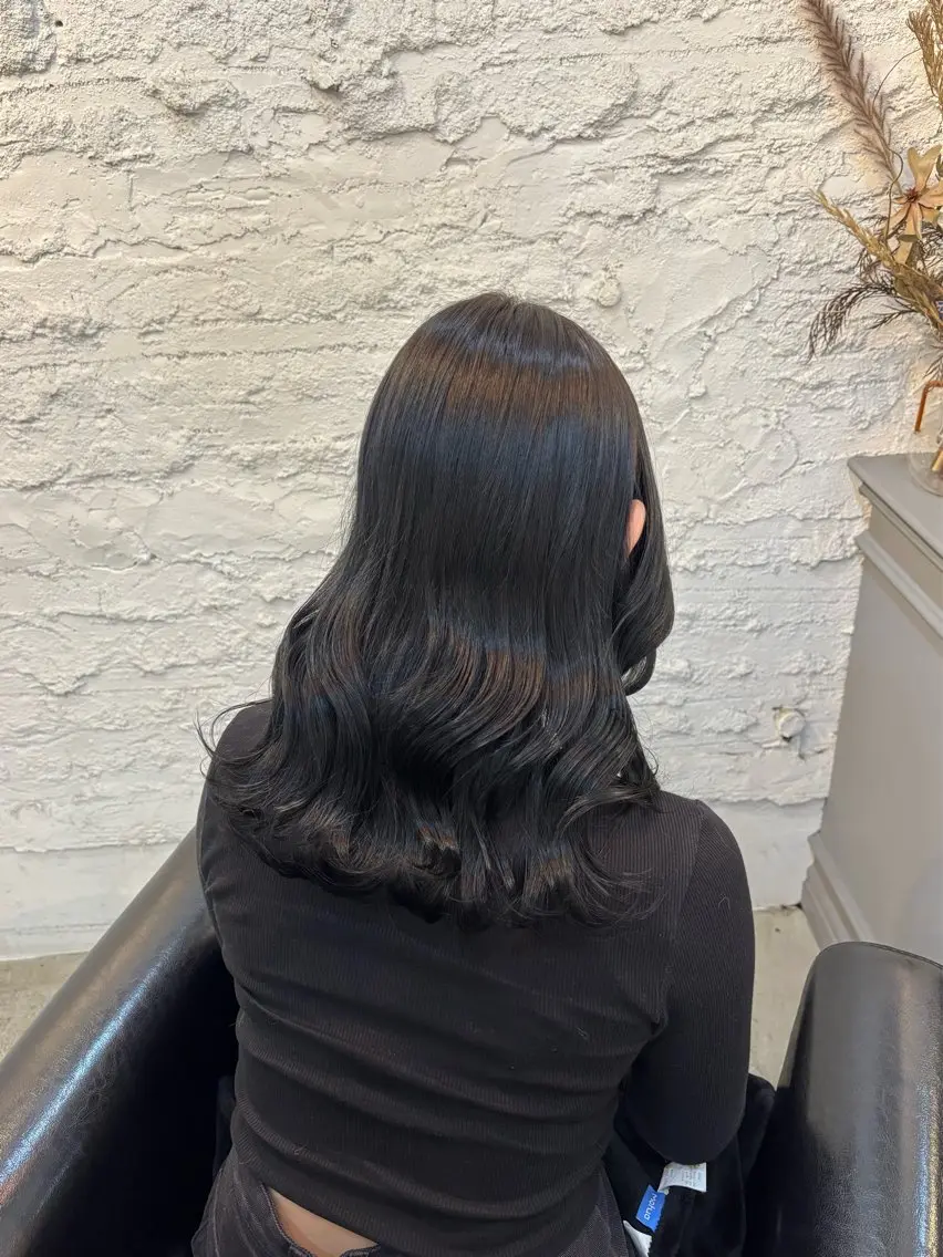 セミロング カラー 関口 玲那のヘアスタイル