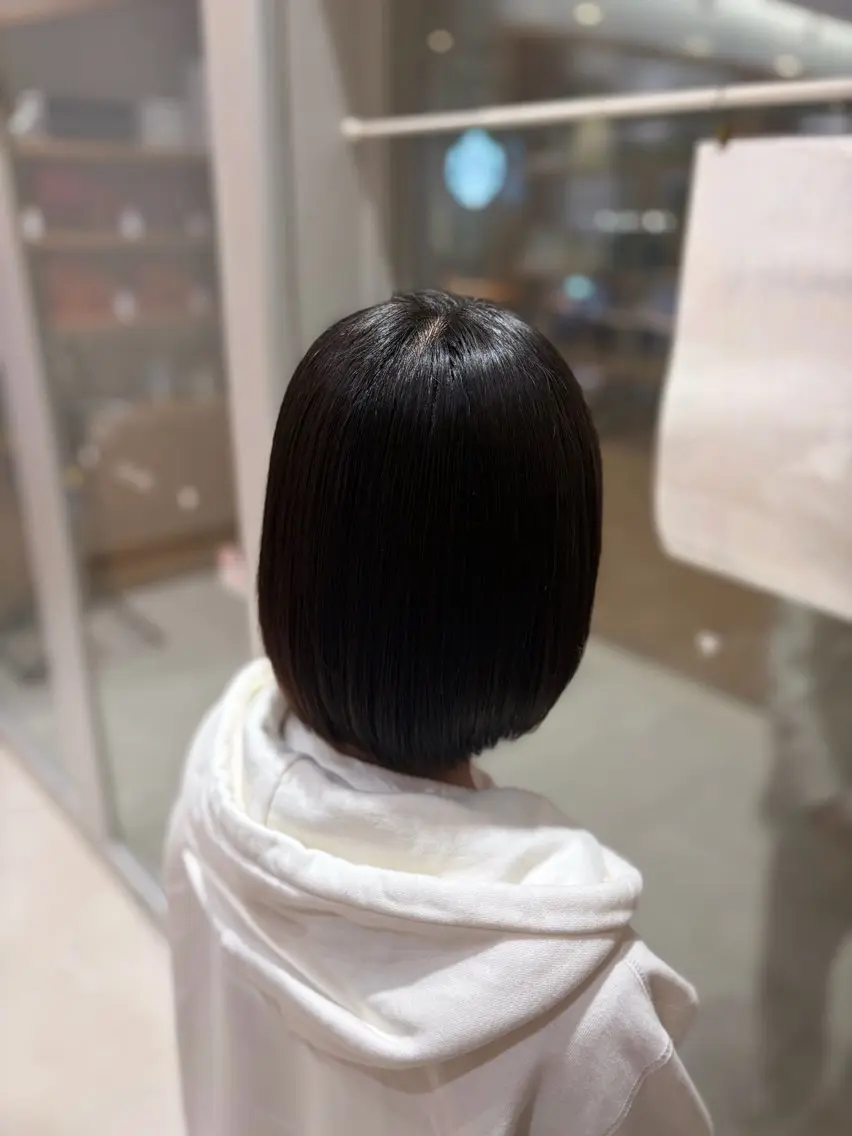 ショート 縮毛矯正 トリートメント 💎ツヤ髪ストレート カラー💎かのんのヘアスタイル