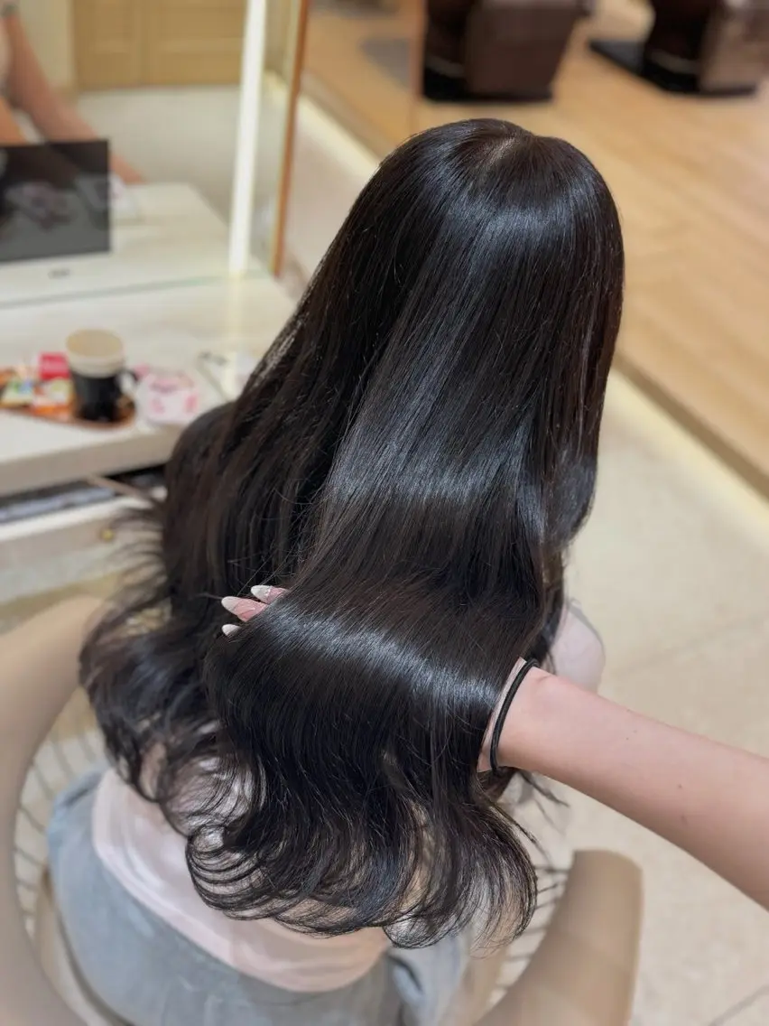 ロング ヘアカラー トリートメント ヘッドスパ ヘアセット ホノカ🫧 モデル募集のヘアスタイル