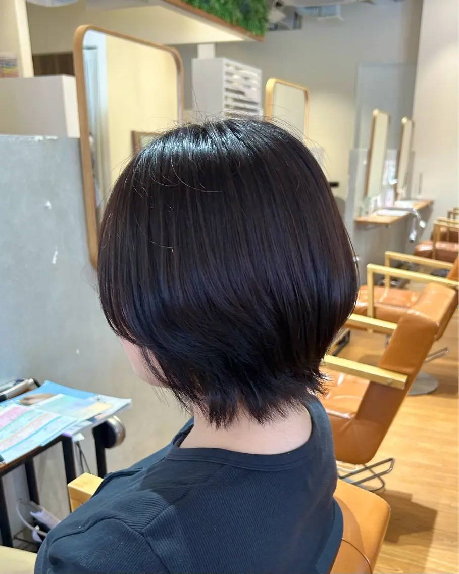 ショート ショートボブ ボブ くびれヘア レイヤーカット ショートヘア カット 櫻井 優希のヘアスタイル