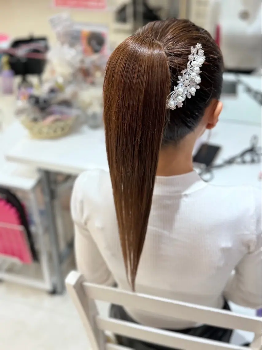ロング ヘアセット hanaCoco ハナココのヘアスタイル