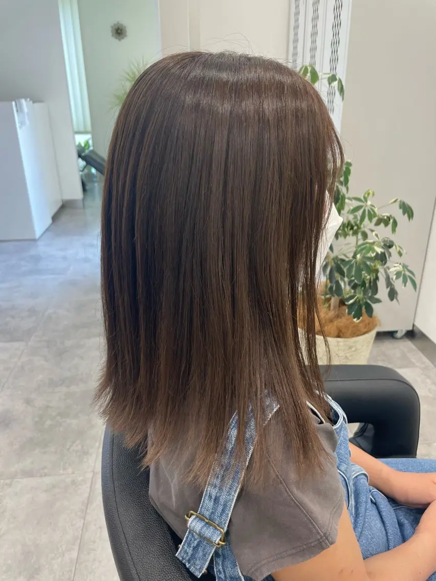 セミロング ヘアカラー ⭐トレンドカット&カ ラーCocoro🪿のヘアスタイル