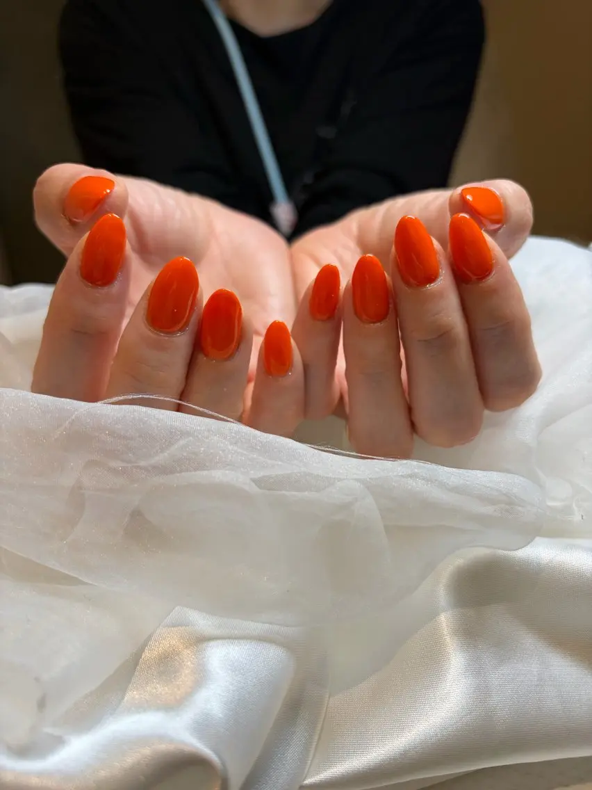 ネイル オレンジ ANNE ayakaのネイルデザイン