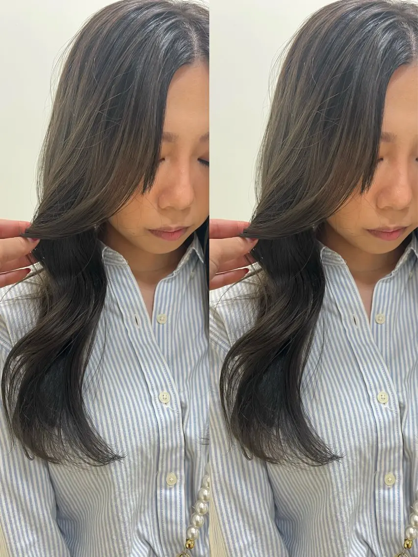 ロング ✨顔周りで垢抜け🦋 韓国レイヤー✨北千住のヘアスタイル