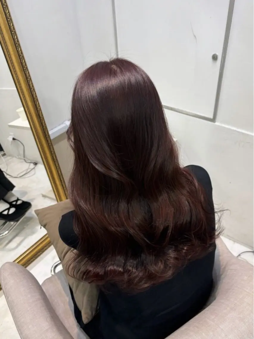 ロング カラー ブラウンカラー 透明感カラー 巻ける縮毛矯正 Sachi🐰のヘアスタイル