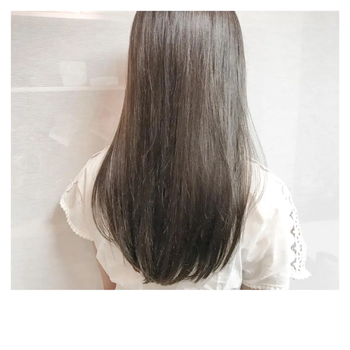 ロング カラー アッシュ 酸性縮毛矯正 店長浅野太郎のヘアスタイル
