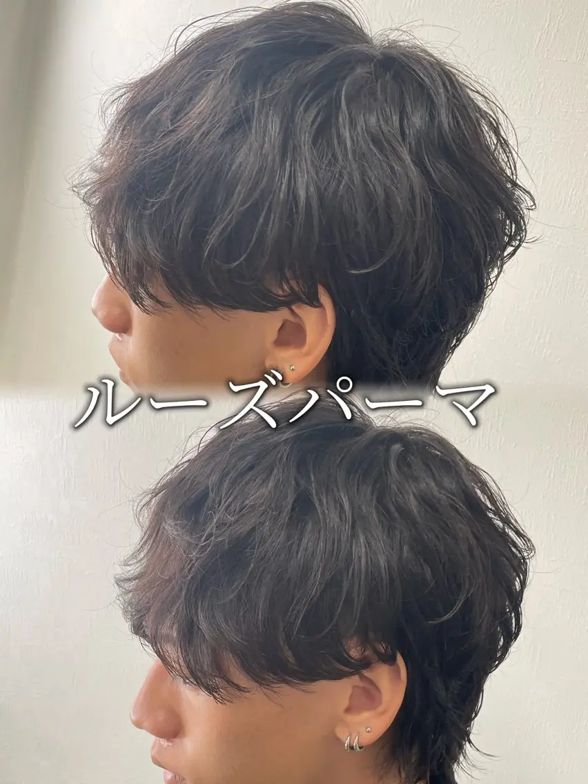 ショート パーマ メンズ メンズパーマ カット パーマ 磯本 正光のヘアスタイル
