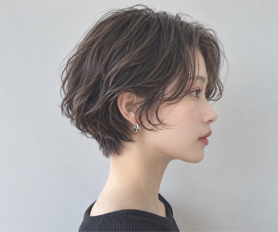 ショート パーマ ナズ/カラー/メンズ /縮毛矯正/表参道のヘアスタイル