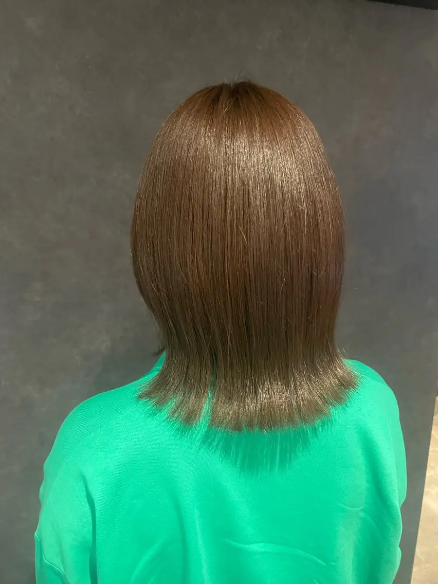 カラー ブラウンカラー ヘーゼル ヘアカラー 中里 優羽のヘアスタイル