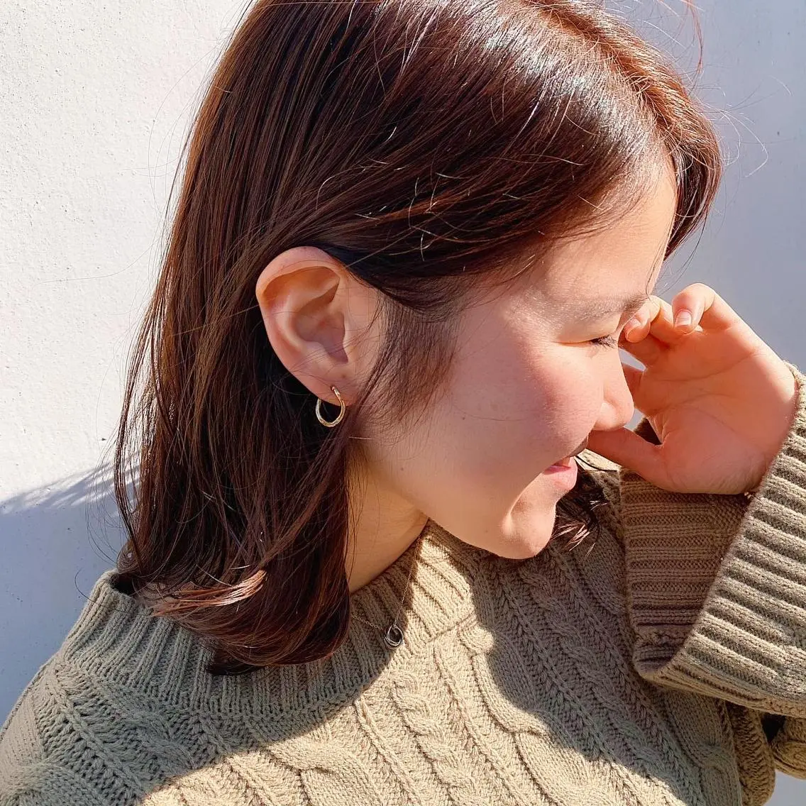 ミディアム カラー 中川 竜誠のヘアスタイル