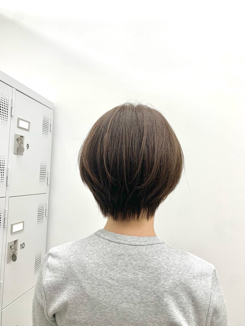 ショート カラー グレージュ ショートヘア カット ヘアカラー ヘッドスパ 本格ヘッドスパ🌴 ×ヘア　佐藤のヘアスタイル