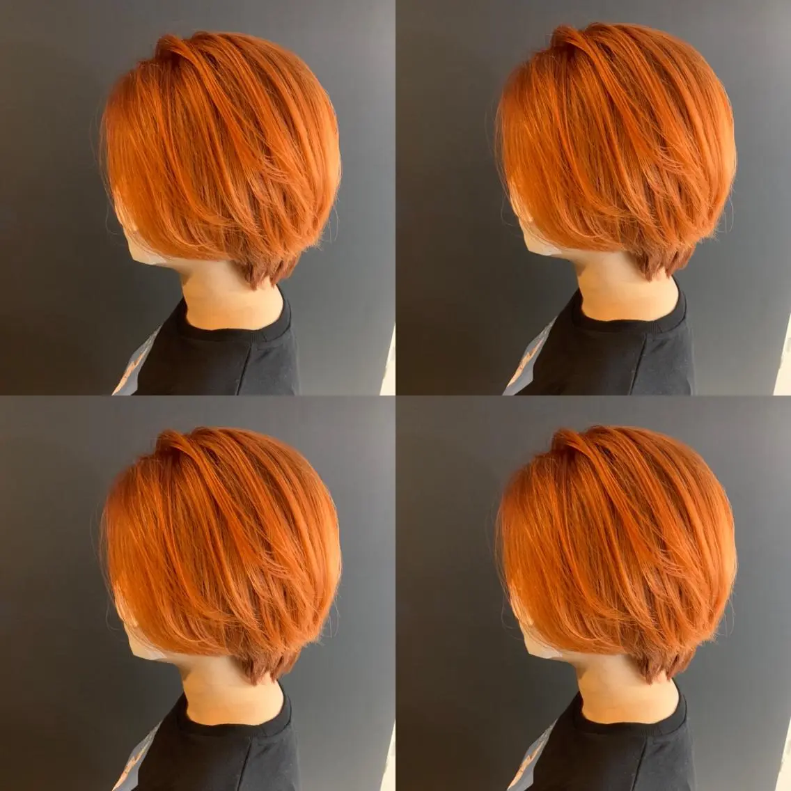 ショート カラー オレンジ カット ヘアカラー トリートメント ✨レイヤー/髪質改善 /縮毛矯正✨ナカムラのヘアスタイル