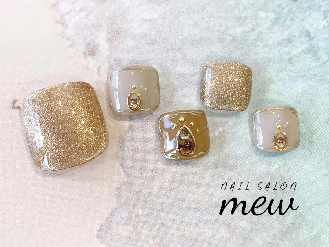 ネイル フットネイル Nail salon mewのネイルデザイン