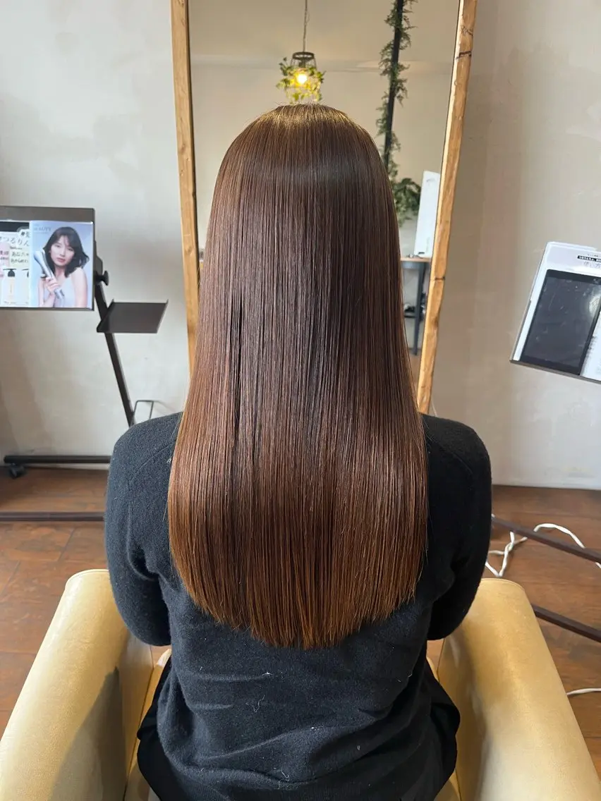 ロング カット ヘアカラー 縮毛矯正 AKALA HAIR 西宮店 Juriのヘアスタイル