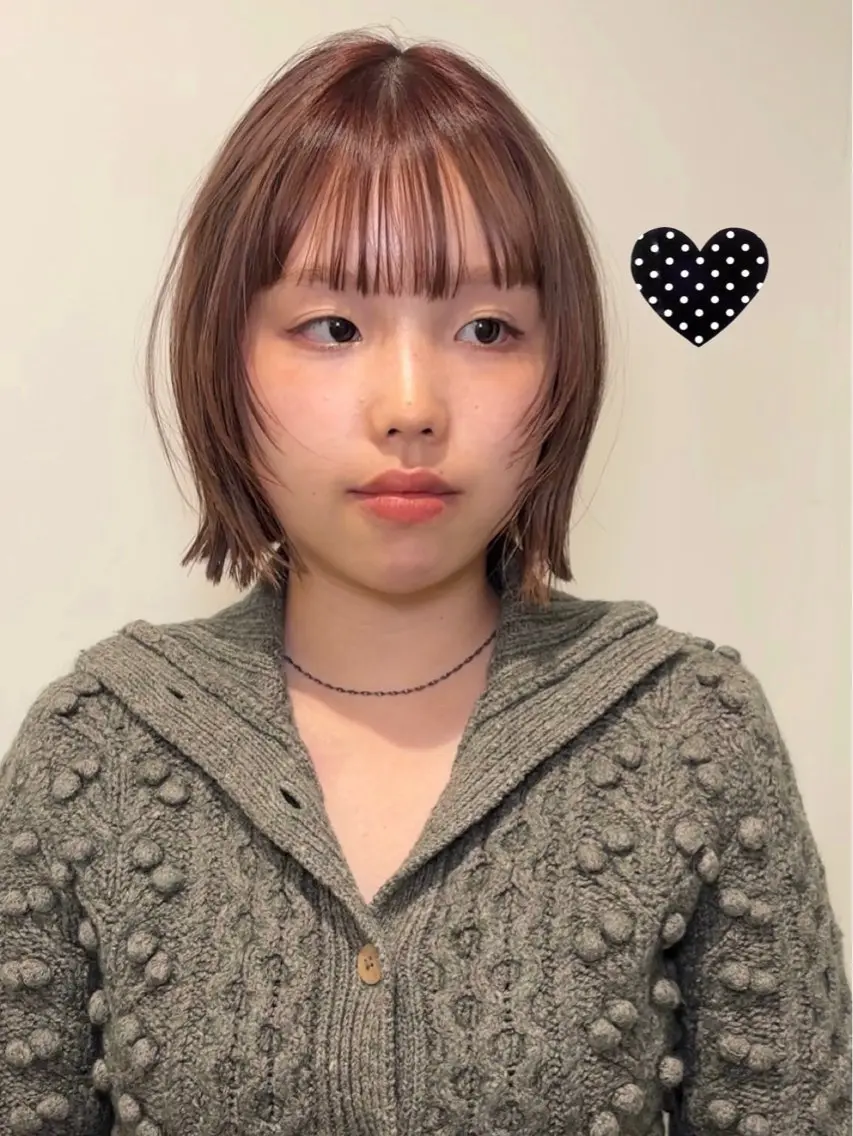 ショート 顔周りカット レイヤーカット rizu🤎/ ボブ /ブラウンカラーのヘアスタイル