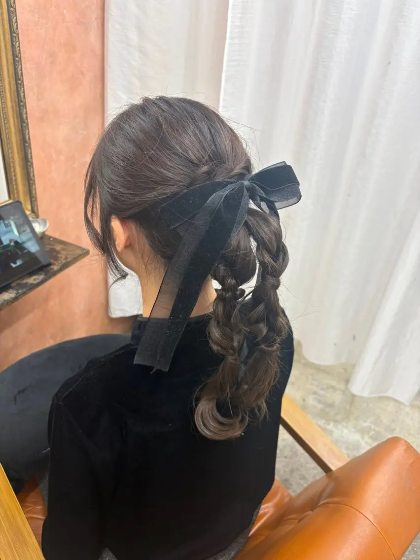 ロング ヘアセット Retsu /UniQのヘアスタイル