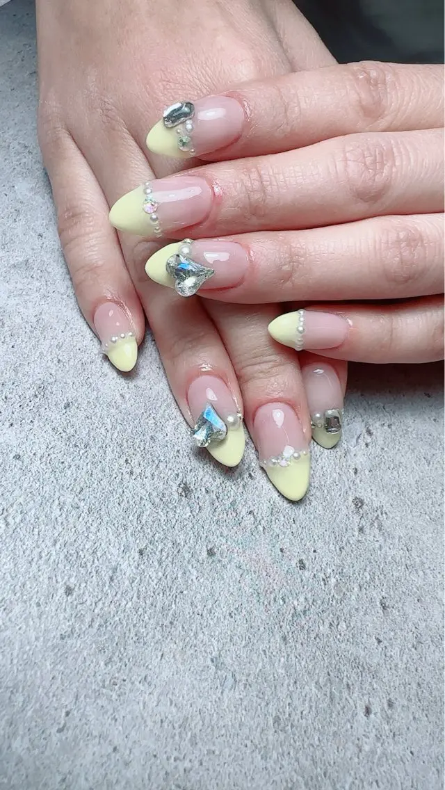ネイル アートネイル ハート マグネットネイル 持ち込み ニュアンスネイル ハンドネイル Nailsalon Mimiy..♡のネイルデザイン
