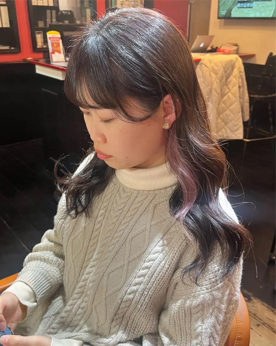 カラー イヤリングカラー スズキ リコのヘアスタイル