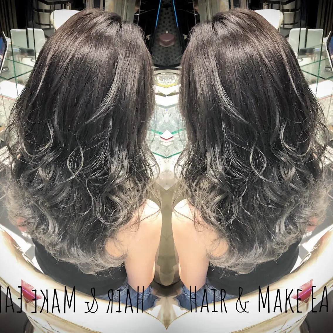 ロング カラー EARTH 越谷店のヘアスタイル