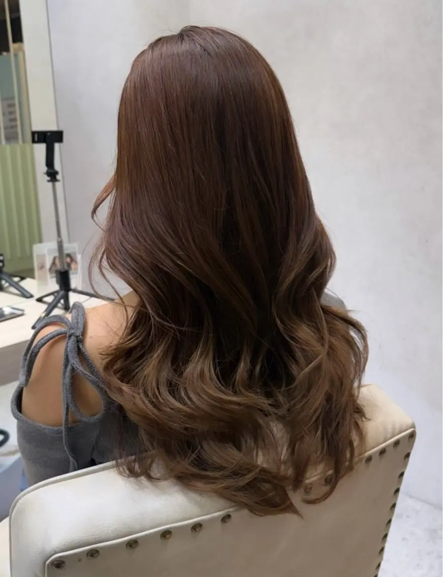 ロング カット ヘアカラー トリートメント MACARON 宇根 幸恵🎀のヘアスタイル