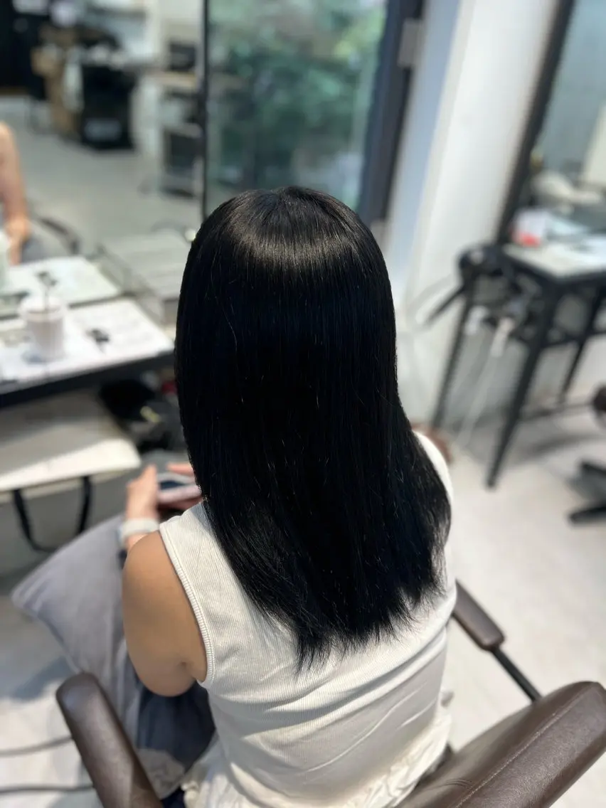 セミロング カラー caho／大阪梅田 韓国ヘア♡のヘアスタイル