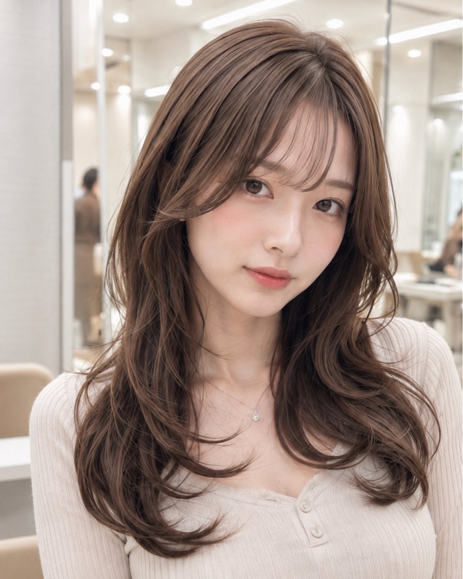 セミロング カット カットカラーモデル 🦋Maiaのヘアスタイル