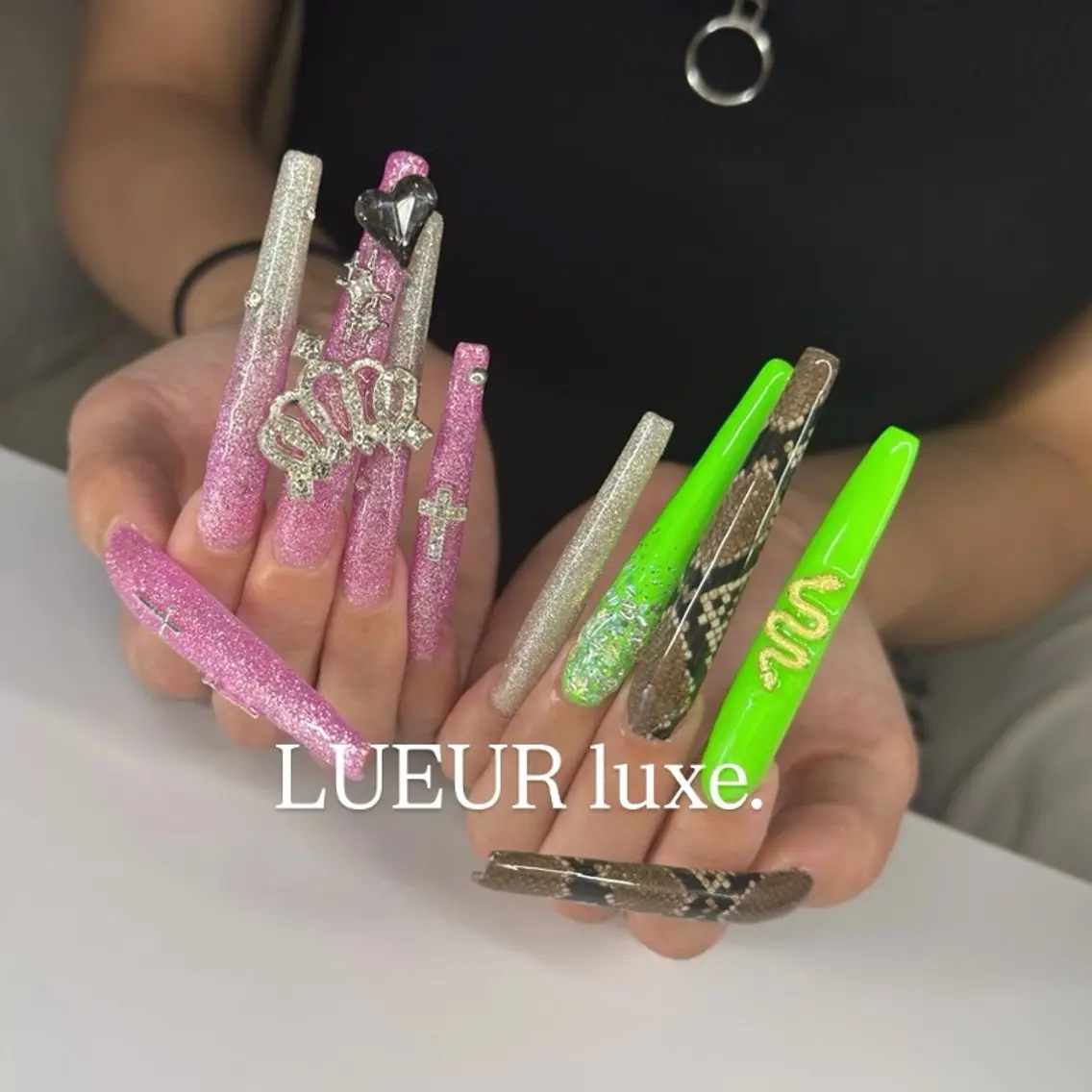 ネイル ロングネイル LL KYOTO amiのネイルデザイン