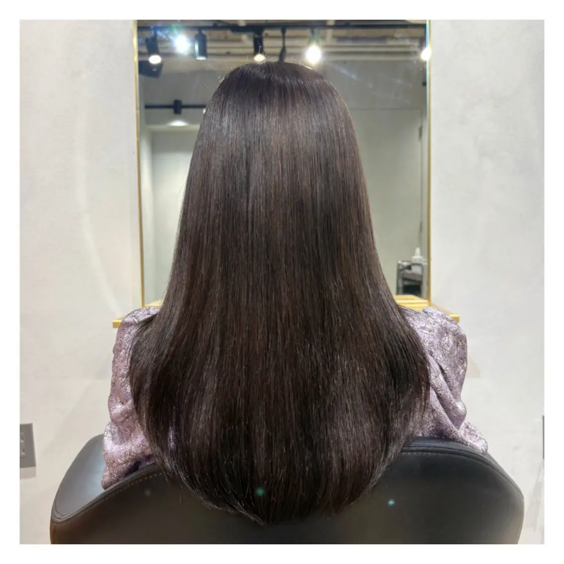 ロング カラー ブリーチ ブラウンカラー ココアブラウン ヘアカラー トリートメント 縮毛矯正特別価格 /表参道/ことりのヘアスタイル