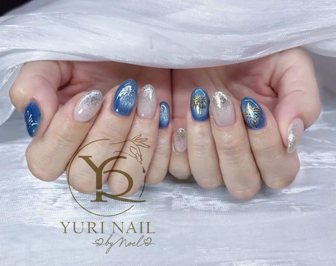 ネイル チークネイル フットネイル フレンチネイル グラデーション キラキラネイル ハンドネイル フットネイル ハンドケア YURI Nail Funabashiのネイルデザイン