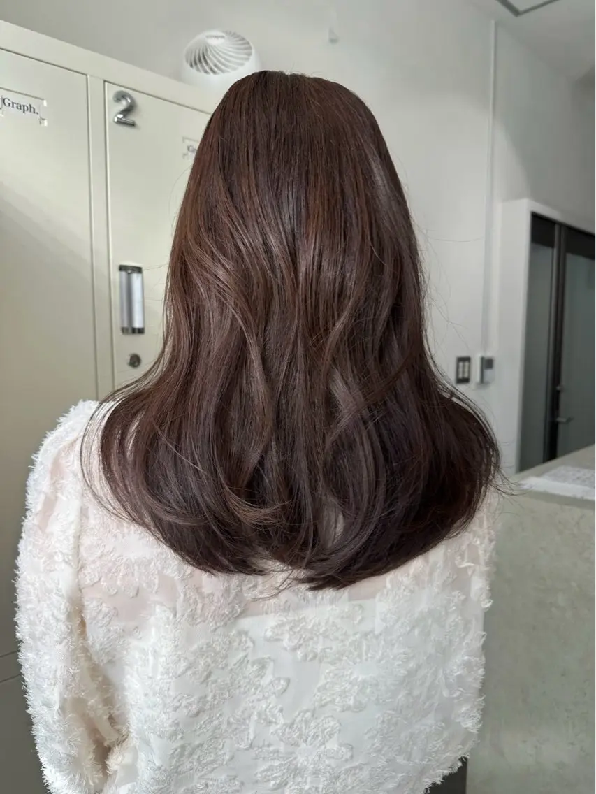 ミディアム カラー ブラウンカラー ヘアカラー 🪼AYUKA🍄 モデルさん大募集‼️のヘアスタイル