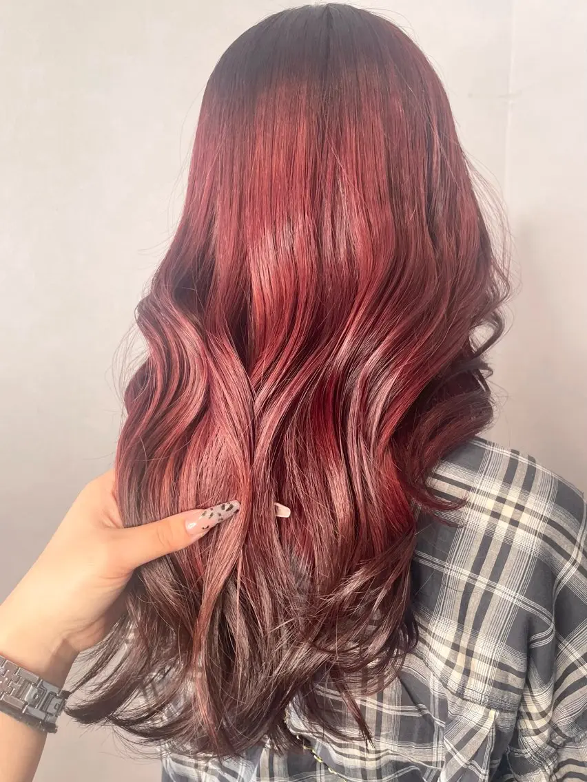 ロング カラー ヘアカラー トリートメント 🎀豊橋/豊川🎀 ハイトーンうらら🎀のヘアスタイル