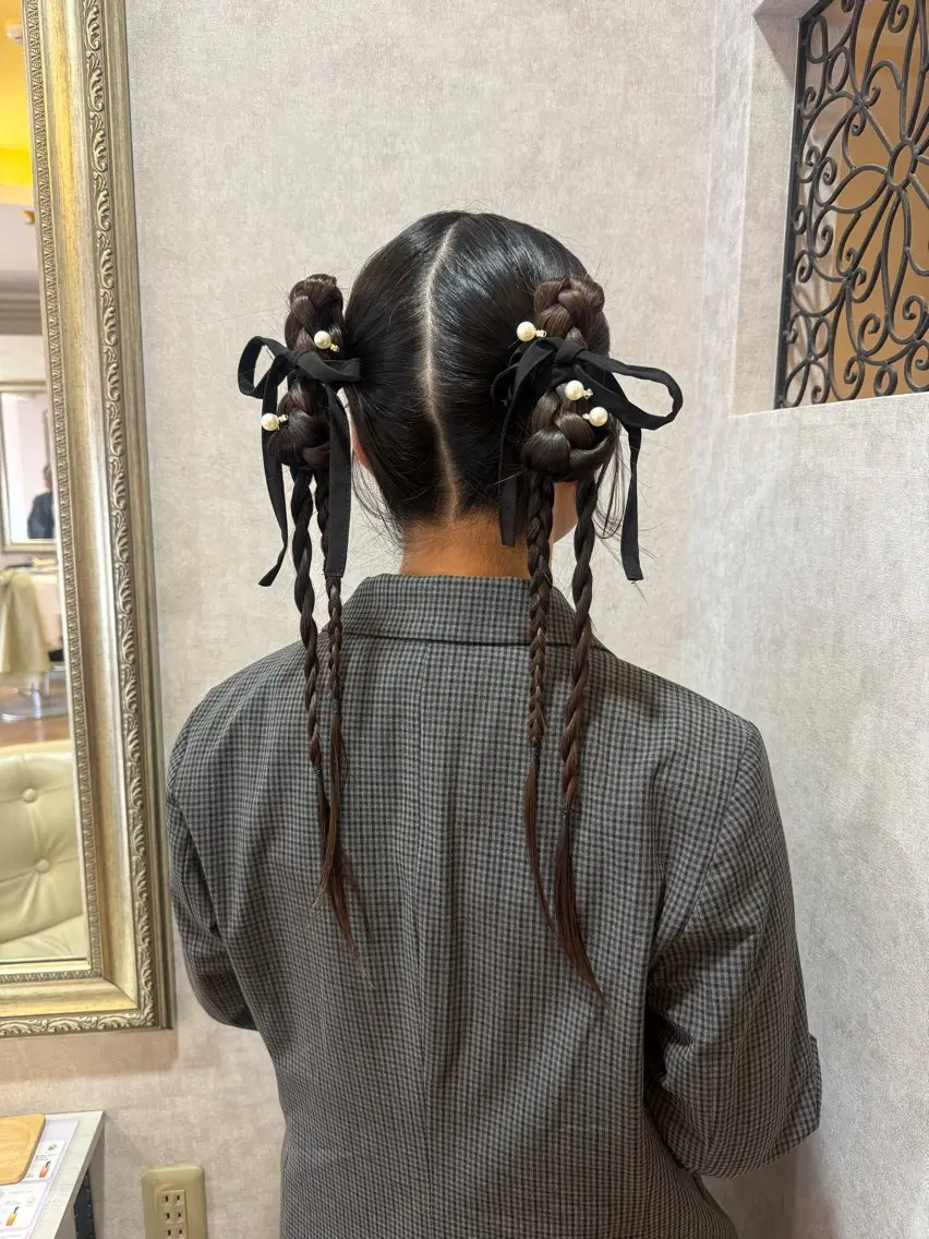 【結婚式・イベント・お出かけ前に💐】ヘアセット・ヘアアレンジ￥5,500  早朝受付可👌🏻✨の写真