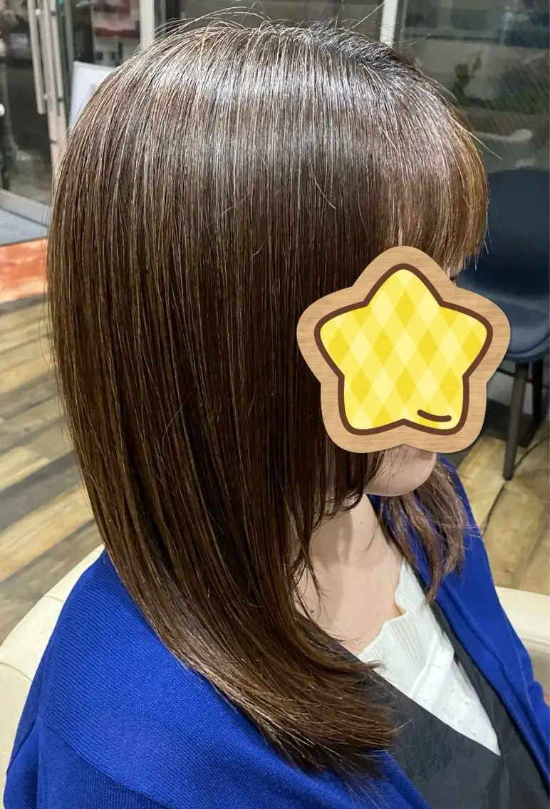 ミディアム 顔まわりレイヤー 顔周りカット レイヤーカット 平川 かなこのヘアスタイル