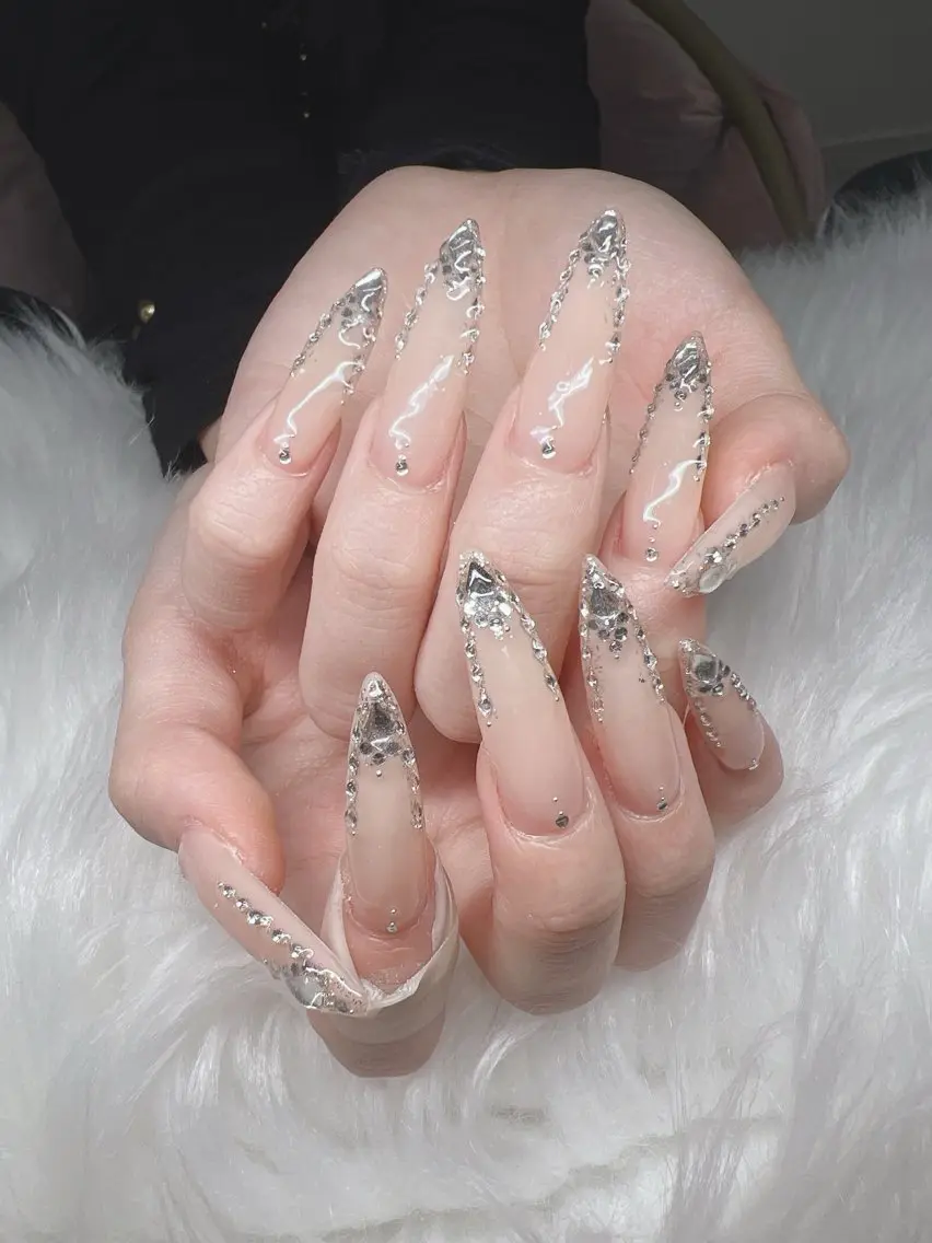 ネイル ハンドネイル Lee Nails チップ長さだし専門店のネイルデザイン